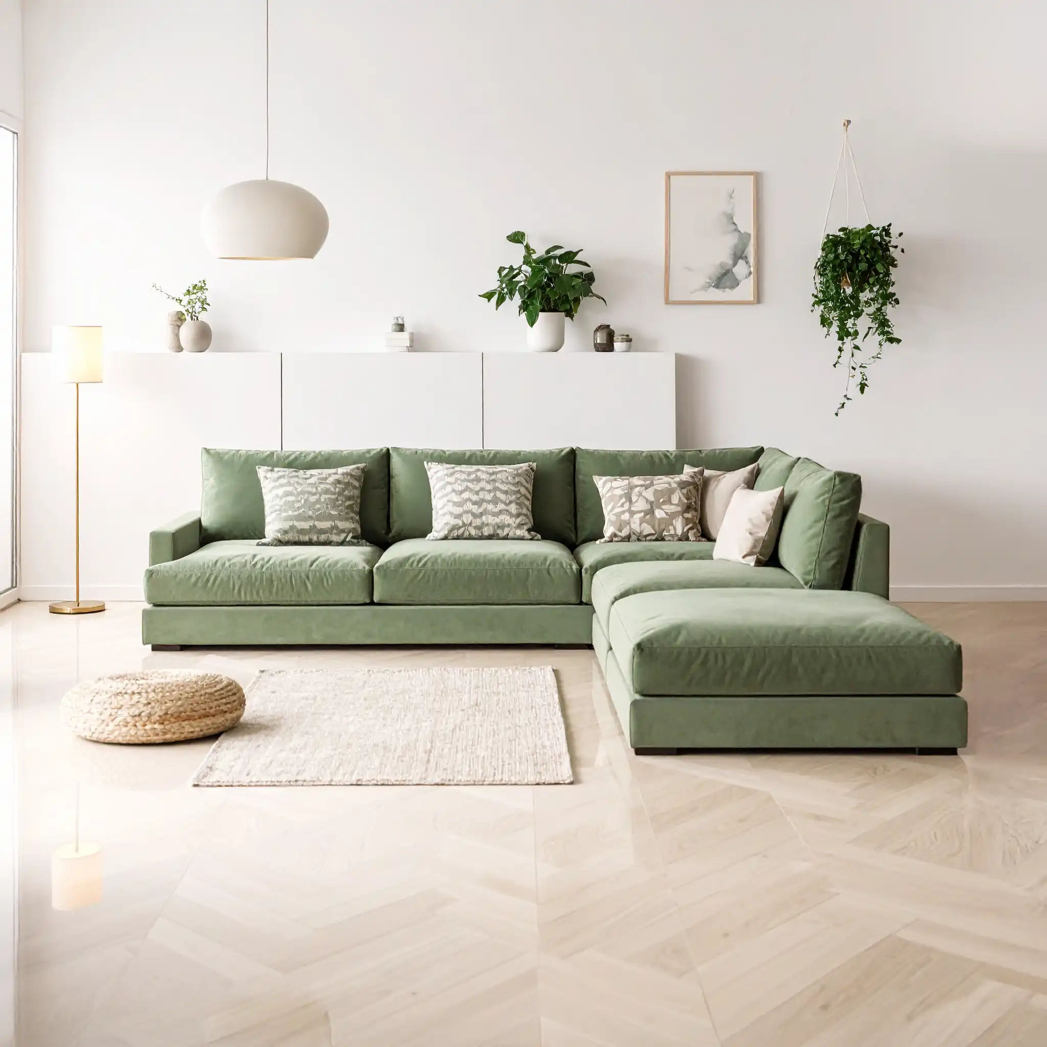 Sofás a medida - modelo Valeria en tela negra de Ocre Barcelona.